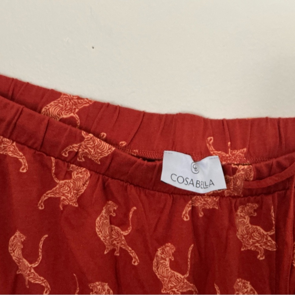 Universal Thread Rust Animal Print Pajama Set - Picture 3 of 4